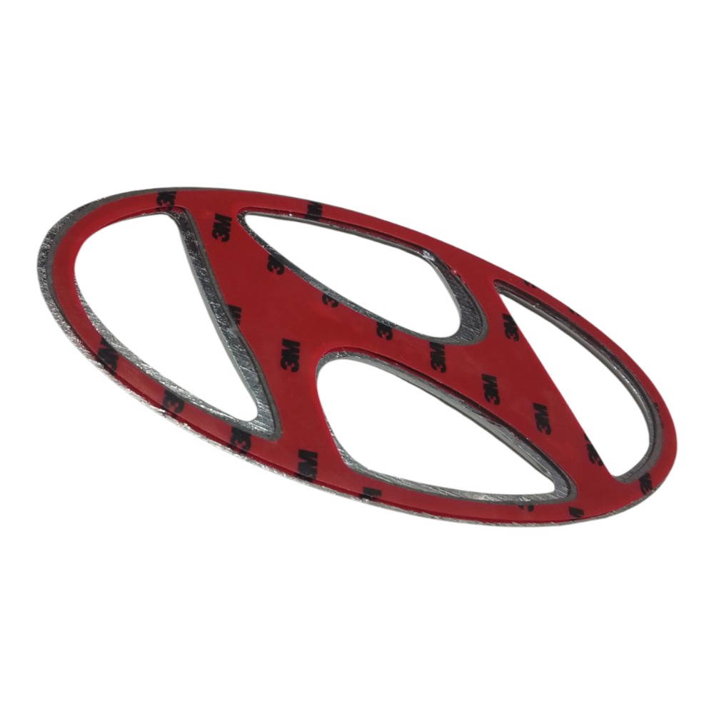 Emblema Traseiro Do Hyundai Hb20 – 2013/1019 Original  Prateado 7