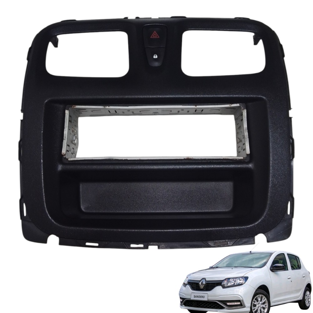 Moldura Painel Difusor Renault Sandero 2015/2020 Original Preto