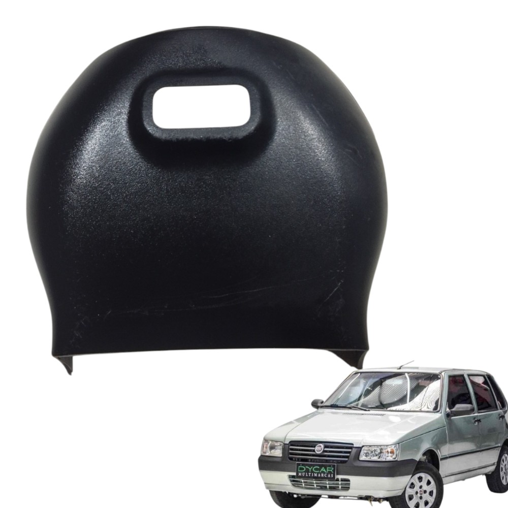 Moldura Superior Coluna Direção Fiat Uno Mille V19 Et5303 Preto Preto Preto