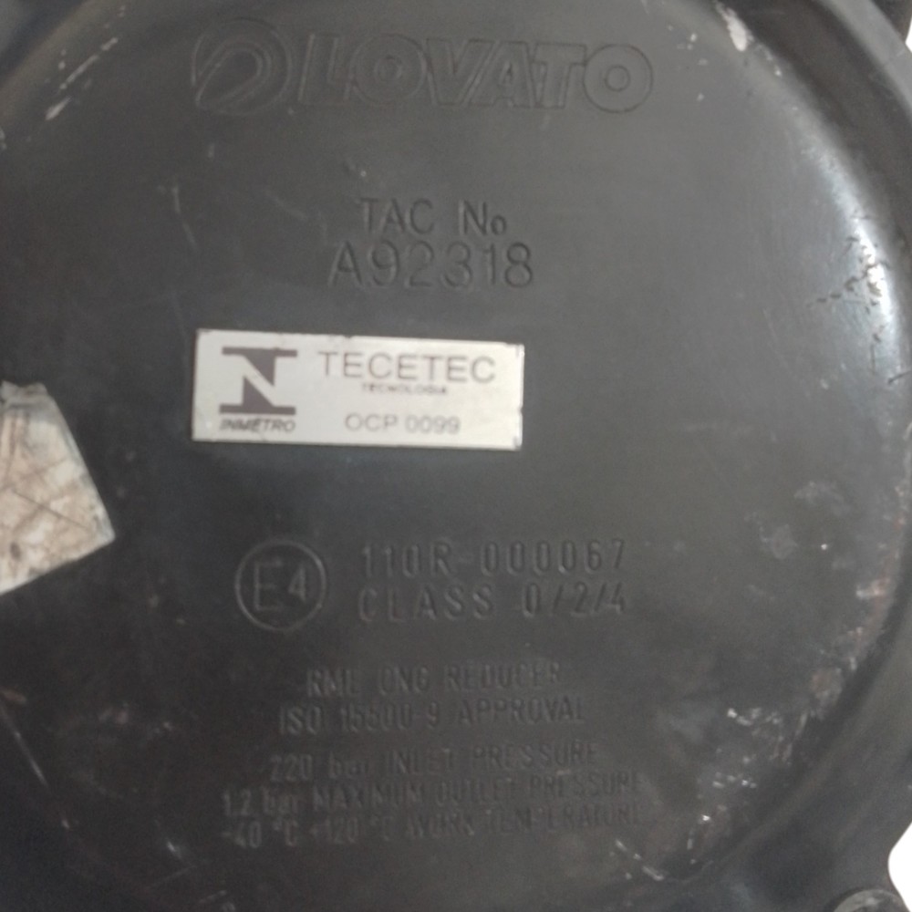 Redutor Pressão Valvula Gnv 1.6 Lovato  A92318 Prata 4