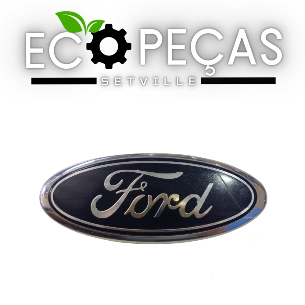 Emblema C Base Ford Ka Fiesta Tampa Traseira E Grade 2008/20 1