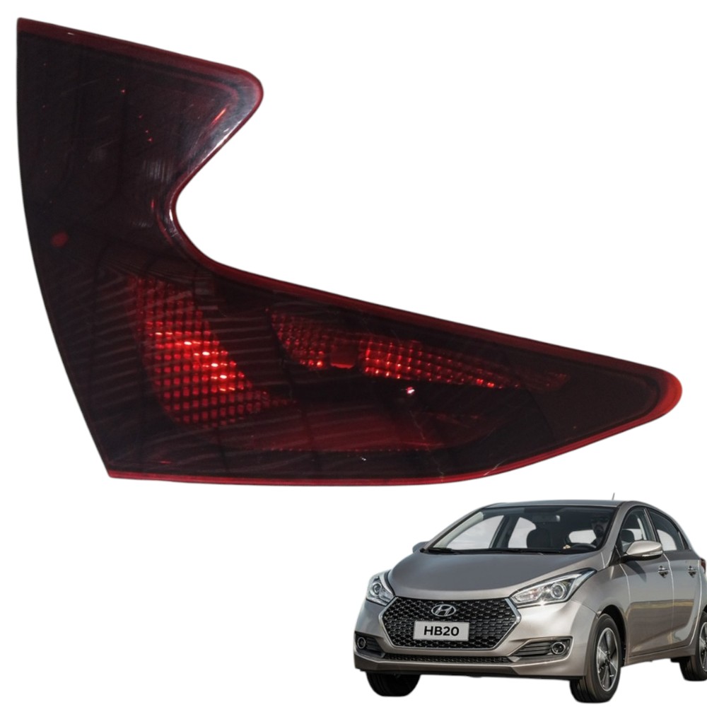 Lanterna Traseira Esquerda Fumê Hb20 Hatch 2020/22 92403r11 Esquerdo/motorista Vermelho