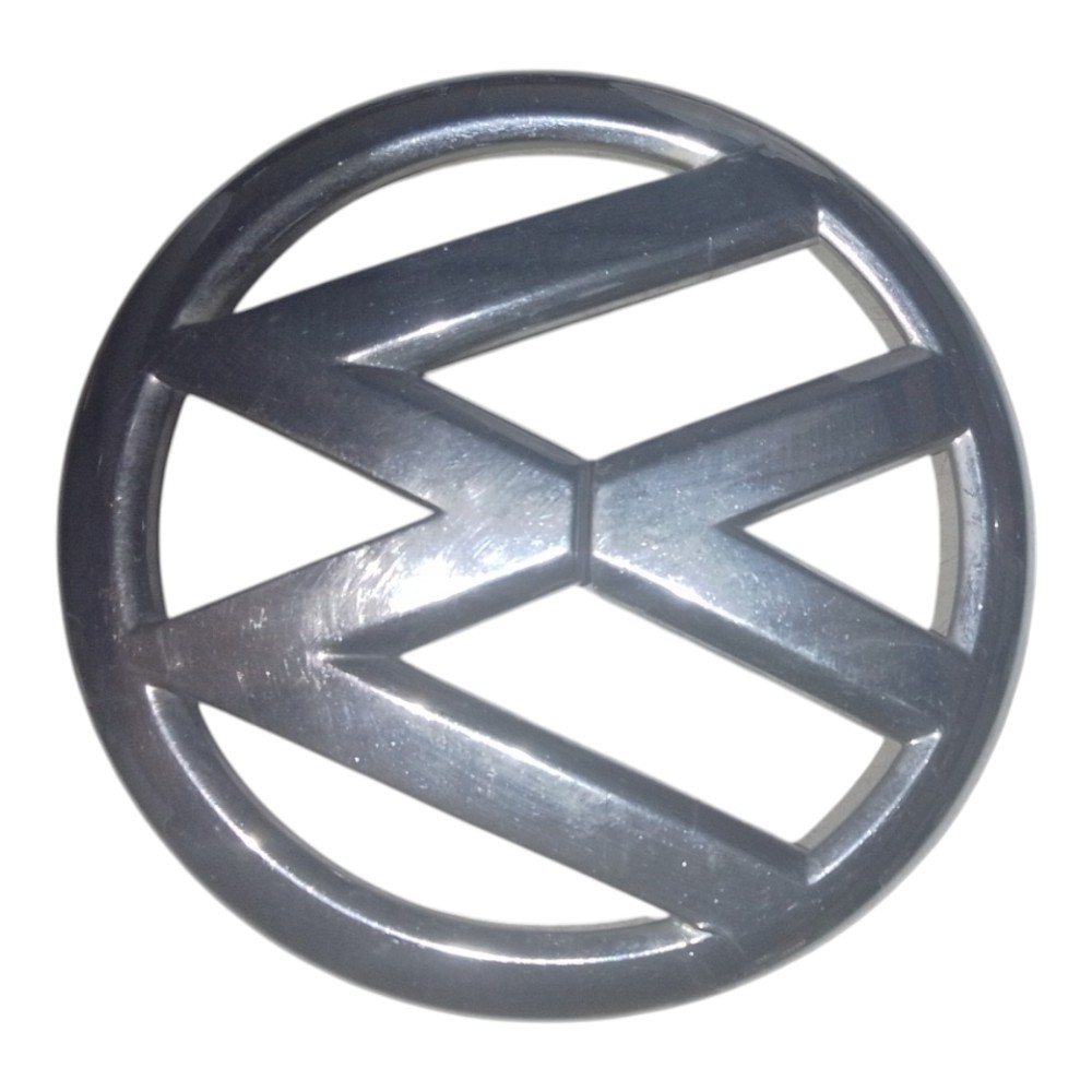 Emblema Grade Dianteiro G6 Vw Gol Saveiro Voyage 2009 A 2014 Prata 2