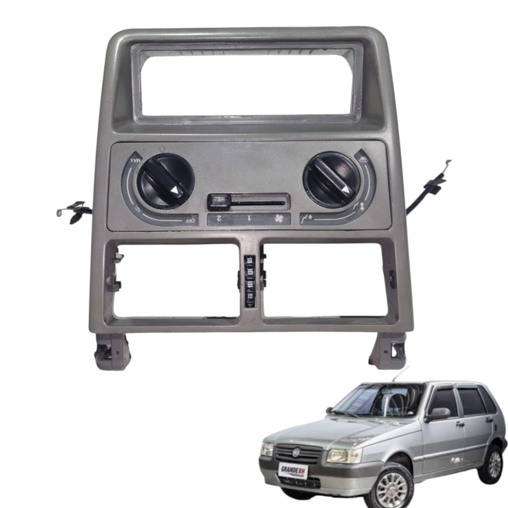 Moldura Central Painel Comando Ar Fiat Uno Mille V19