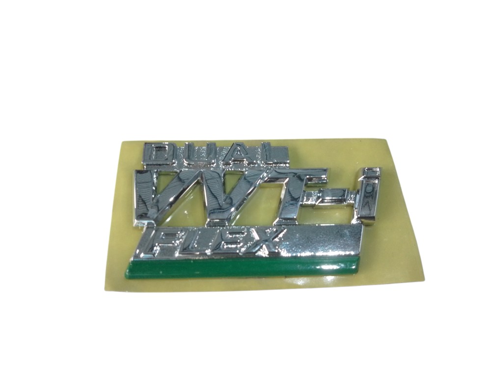 Emblema Tampa Traseira Linha Toyota Dual Vvt-i Flex Cromado Cromado 5