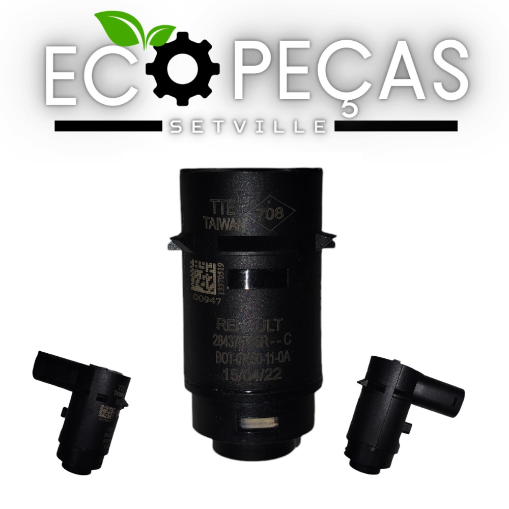 Sensor Estacionamento Dust Renault Tac Logan Sandero 13/16 Preto 6