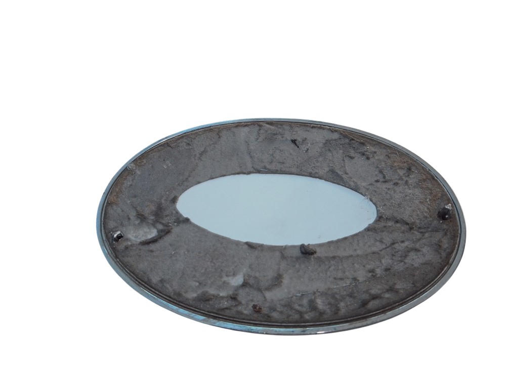 Emblema Insignia Grade Frontal Toyota Azul/cromado 8,2x12cm Cromado 6