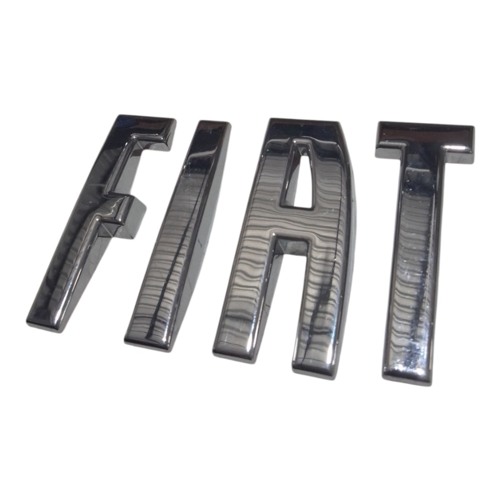 Emblema Cromado Fiat Logo Traseiro Original Fastback  Prateado 2