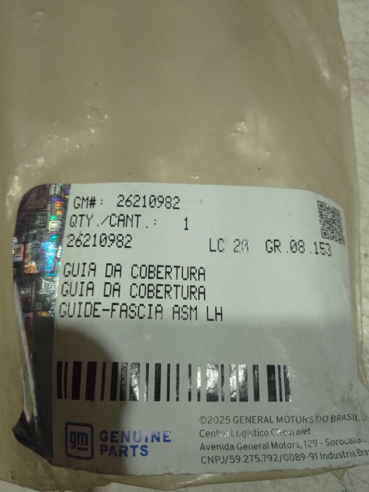 Guia parachoque traseiro esquerdo Chevrolet onix hatch 2020 8