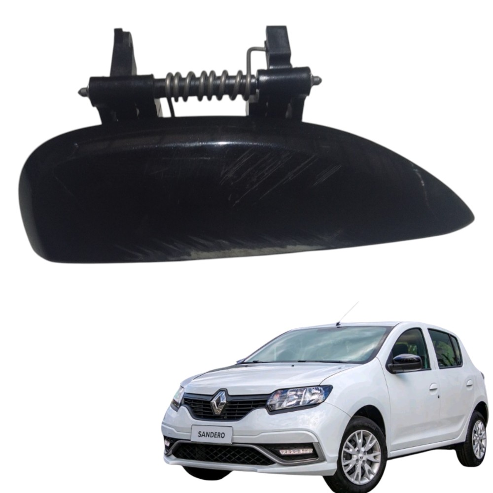 Macaneta Externa Dianteiro Honda Fiat Pa6gf30 Preto Dianteira