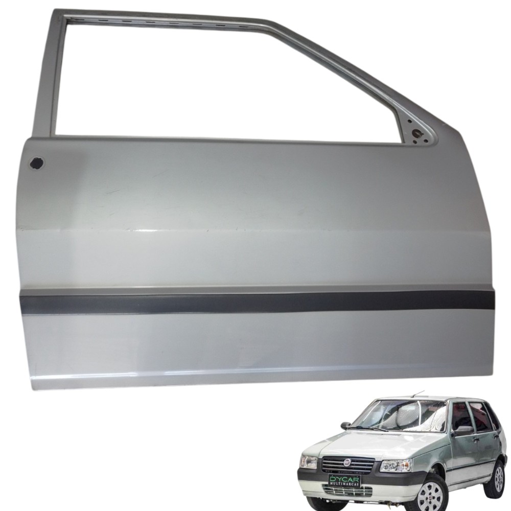 Porta Dianteira Direita Lado Direito Fiat Uno 2008-2008 Dianteira Direito Prata