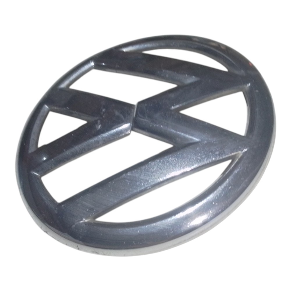 Emblema Grade Dianteiro G6 Vw Gol Saveiro Voyage 2009 A 2014 Prata 7