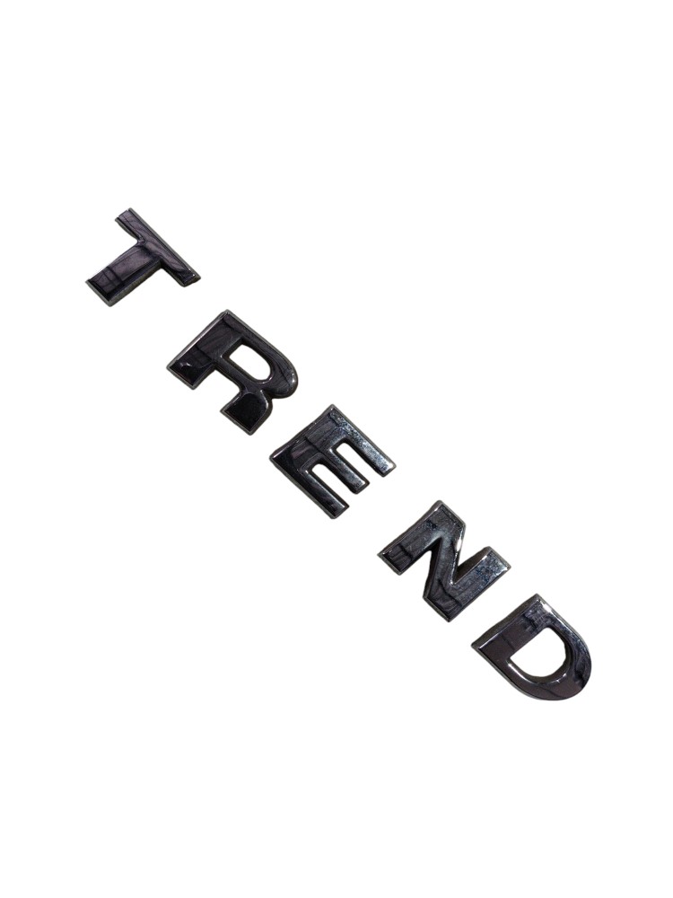Emblema Letras Trend Volkswagen  Prata Prata Prata 6