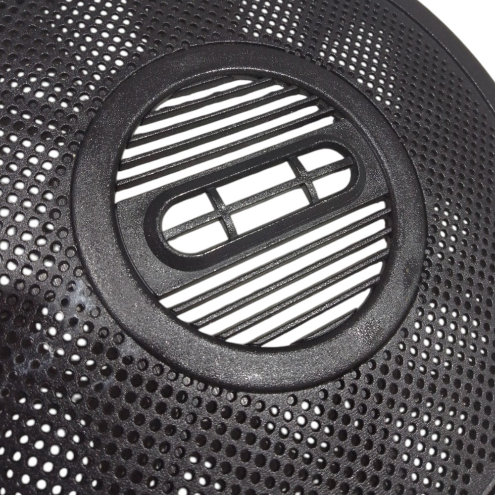 Moldura Plástico Alto Falante 4 Furos Fiat Uno Mille V19 Preto 2