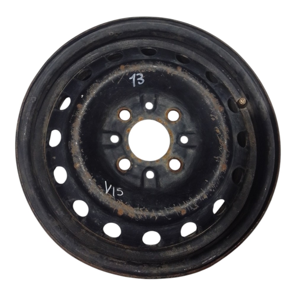 Roda Aro 13 Ferro 4 Furos Fiat Preto