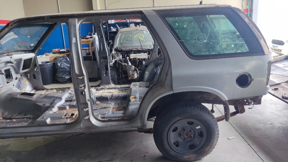 Caixote Teto Chevrolet Blazer 1997 Lateral Traseira Frente Prata 4