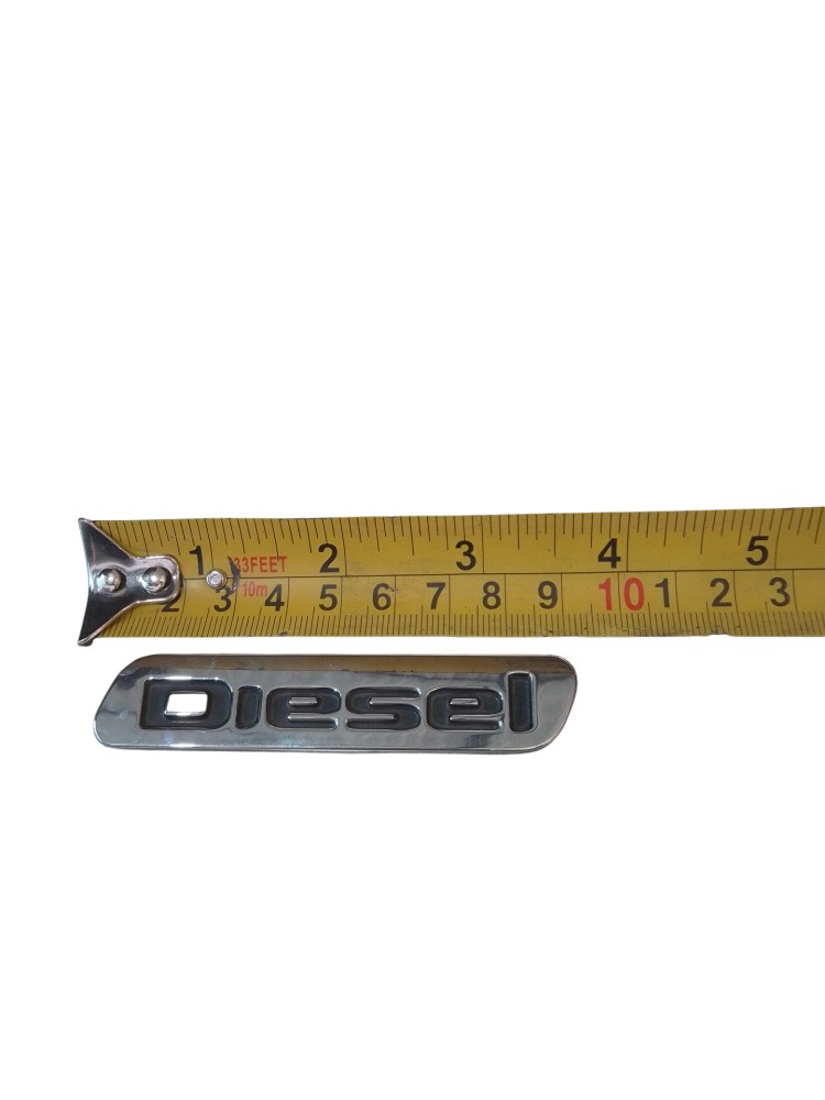 Emblema Cromado Lateral Esqueda Fiat Toro Diesel Cromado 5