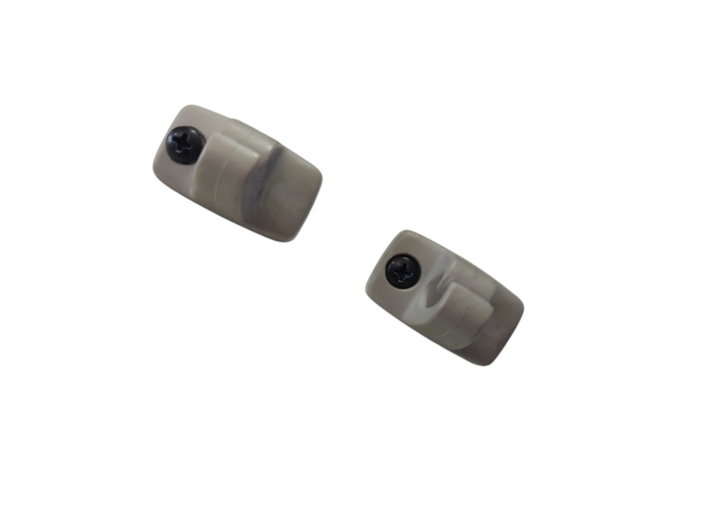 2 Presilhas Suporte Quebra Sol Esquerdo Direito Vw Fox 5