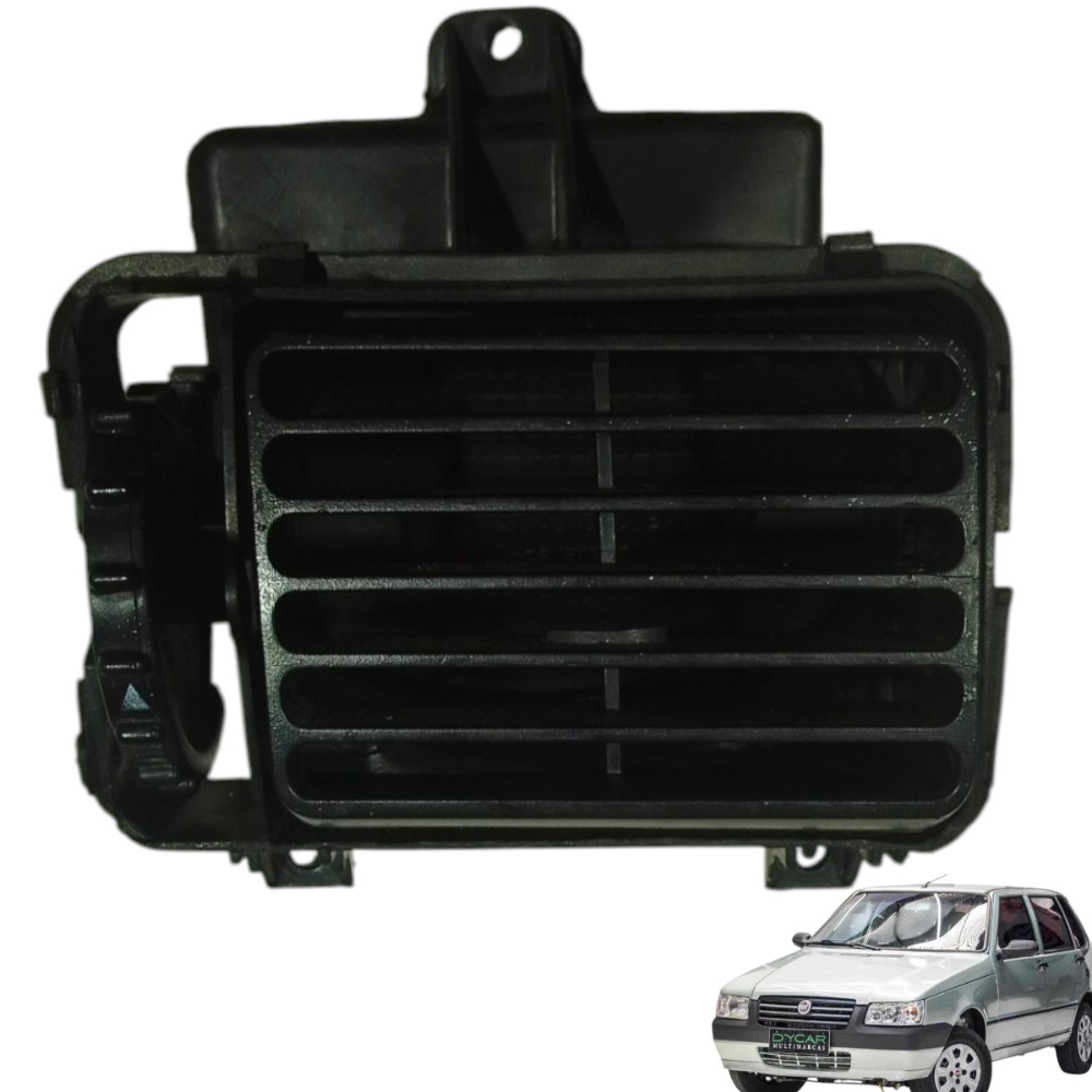 Difusor Ar Direito Fiat Uno Mille V19 Preto