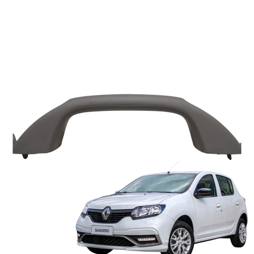 Alça Apoio De Mão Renault Sandero Dianteiro Direto Origina Cinza-escuro Cinza-escuro