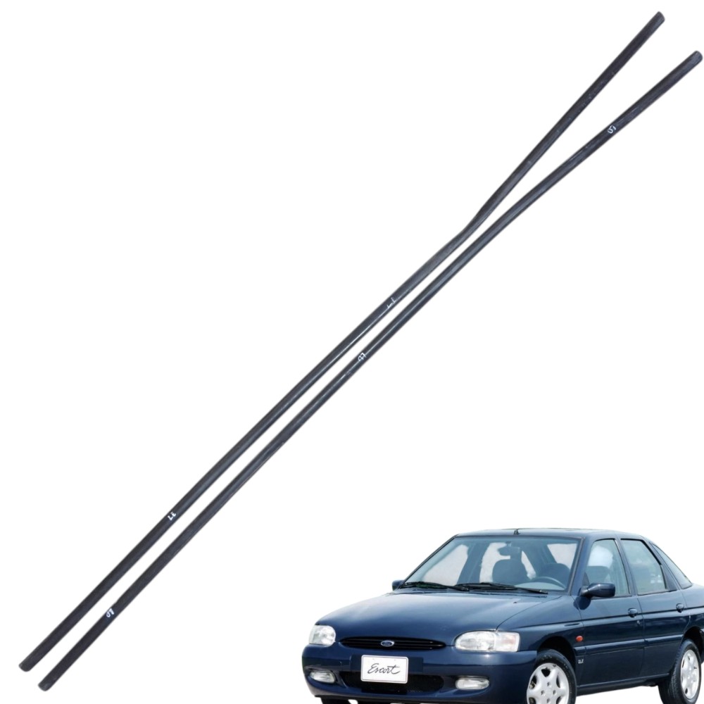 Borracha Inferior Porta Ld/le Ford Escort 4 Portas 1998  Preto