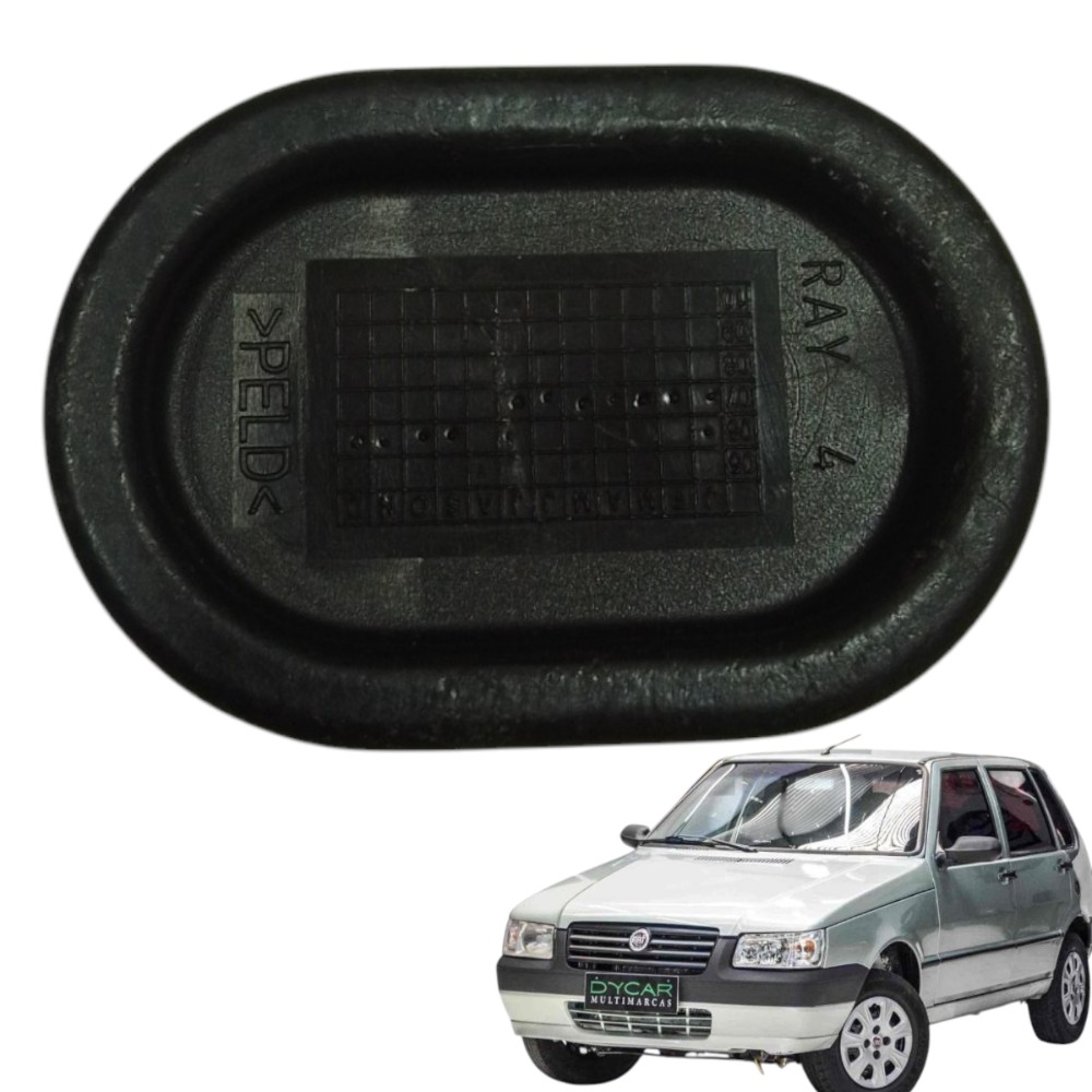 Tampa Vedação Assoalho Fiat Uno Mille 2005 / 2006 Oval