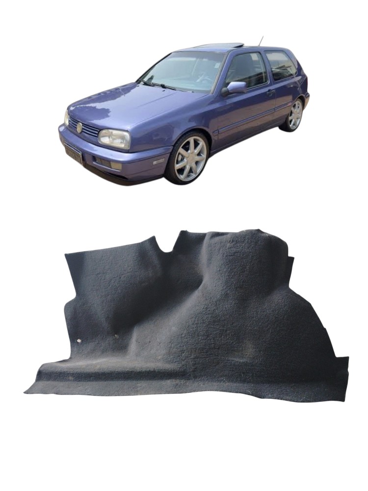 Revestimento Forro Lateral Esquerd Porta Malas Vw Golf 95/00 Preto