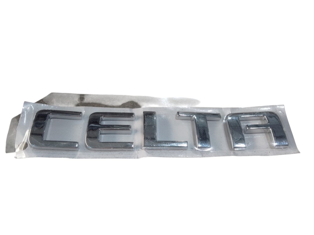 Emblema Letreiro Tampa Traseira Chevrolet Celta Cromado
