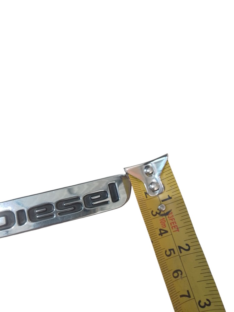 Emblema Cromado Lateral Esqueda Fiat Toro Diesel Cromado 4