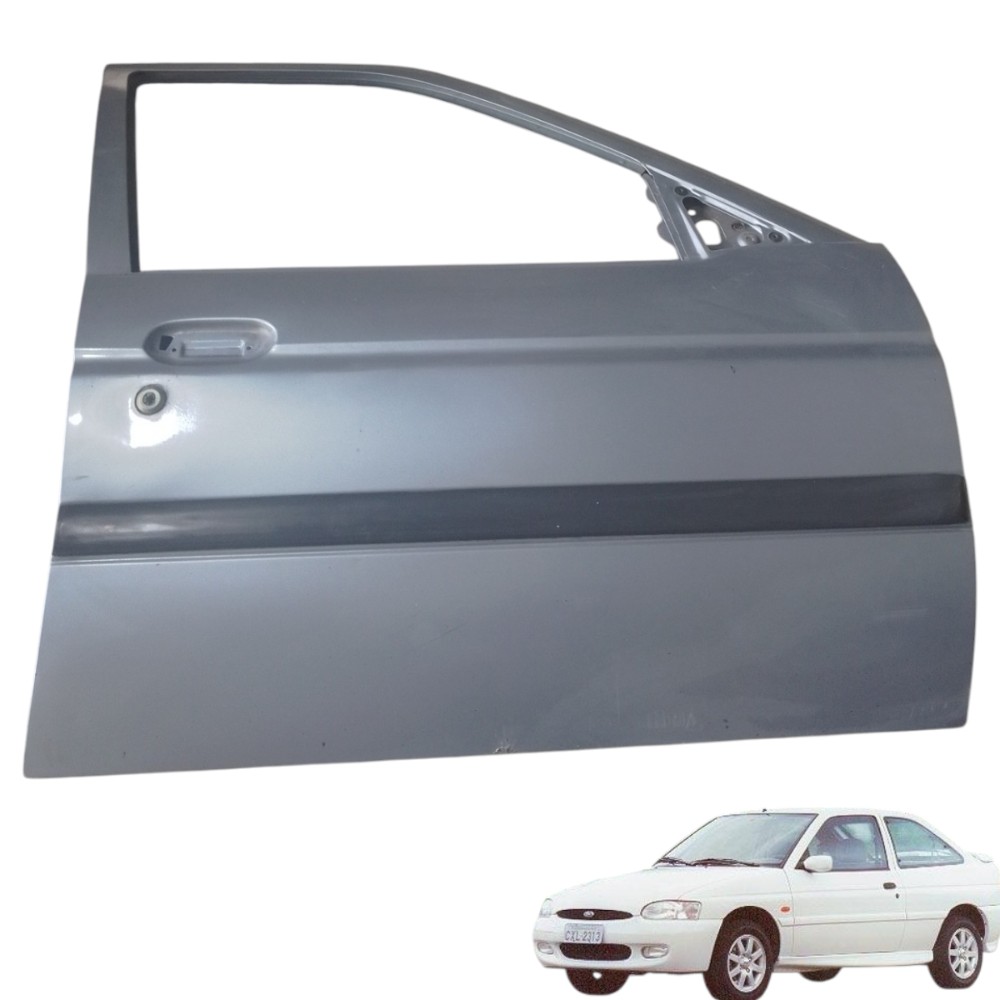 Porta Dianteira Direita Do Ford Escort Usada Azul Dianteira Dianteiro Direto