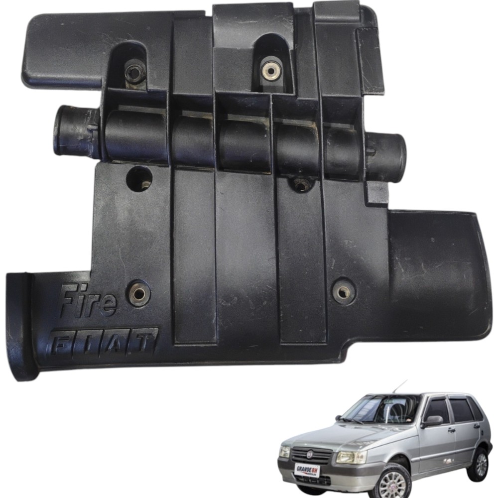 Tampa Capa Motor Fiat Uno Mille V19 55180199 Preto
