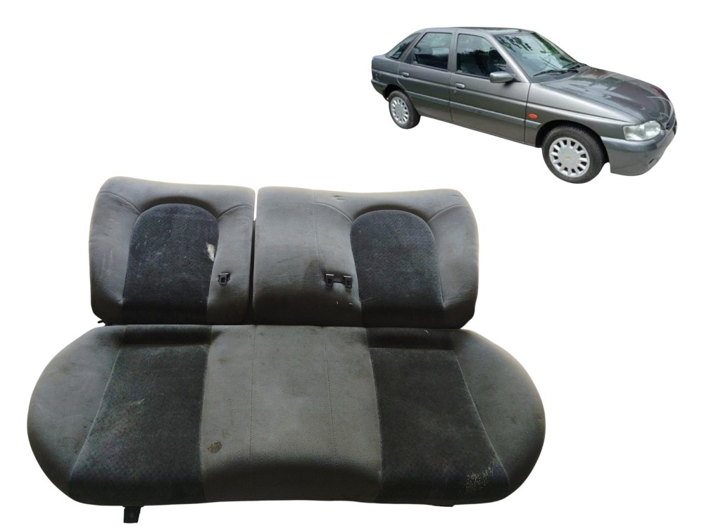 Banco Traseiro Encosto Assento Cinza Ford Escort 1993 A 2002 Cinza