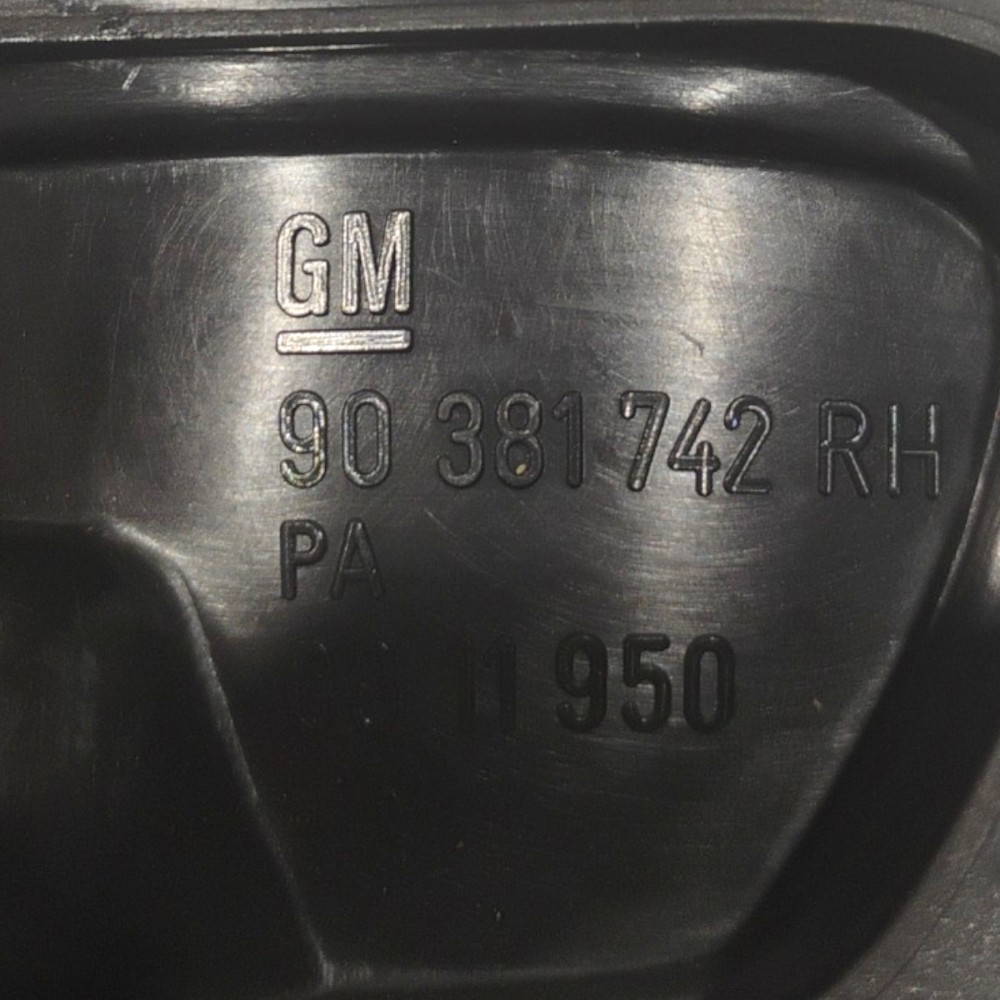 Maçaneta Interna Traseira Direita Gm Astra 1995 V20 90381742 Preto Traseira 7