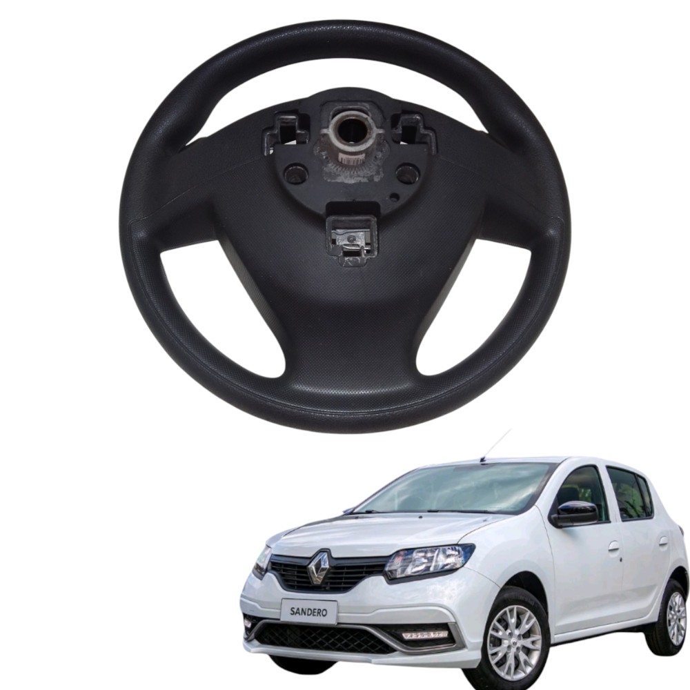 Volante Direcao Renault Logan Sandero 2015 A 2018 484008262r Preto