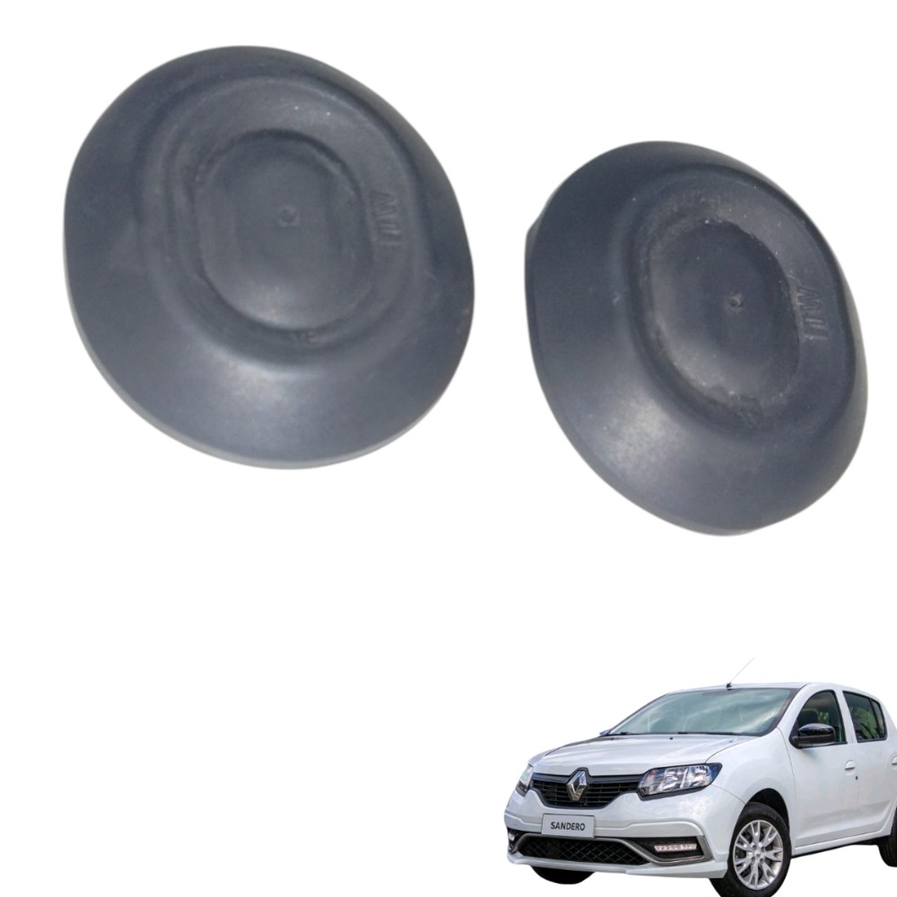 Tampa De Vedação Dianteiro Renault Sandero 2 Unidades Preto