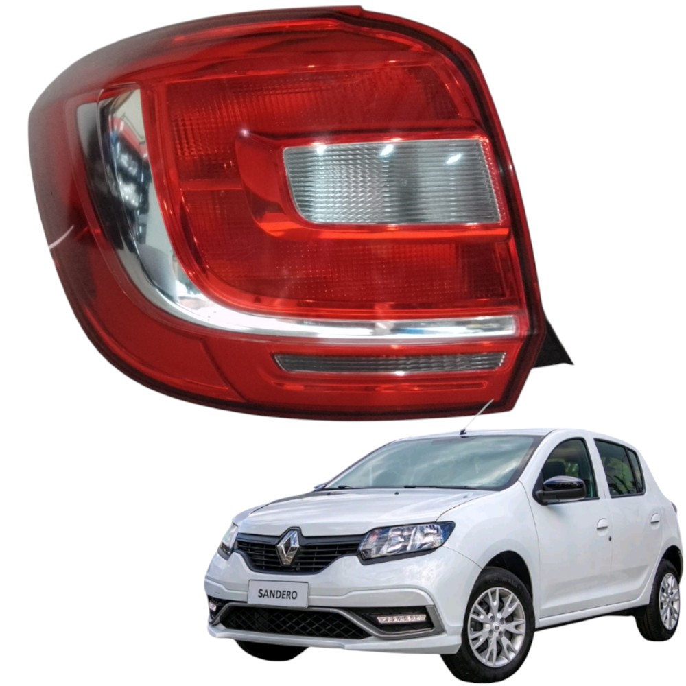 Lanterna Esquerda Sandero 2015/19 265557086r Original Esquerdo/motorista Vermelho
