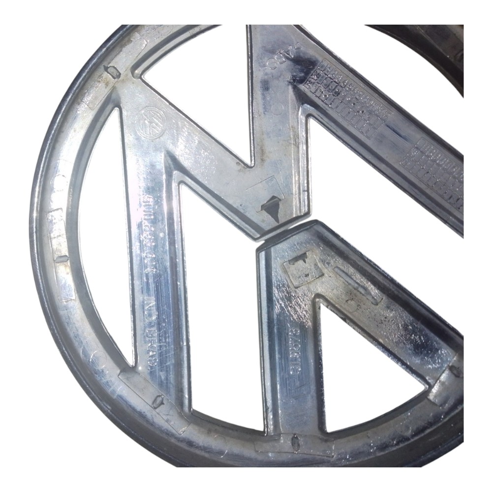 Emblema Grade Dianteiro G6 Vw Gol Saveiro Voyage 2009 A 2014 Prata 8