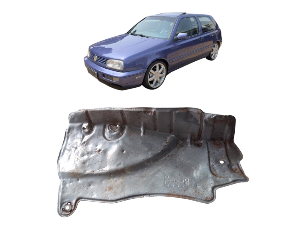 Defletor Silencioso Traseiro Volkswagen Golf Mk3 1995 A 2000 Prateado