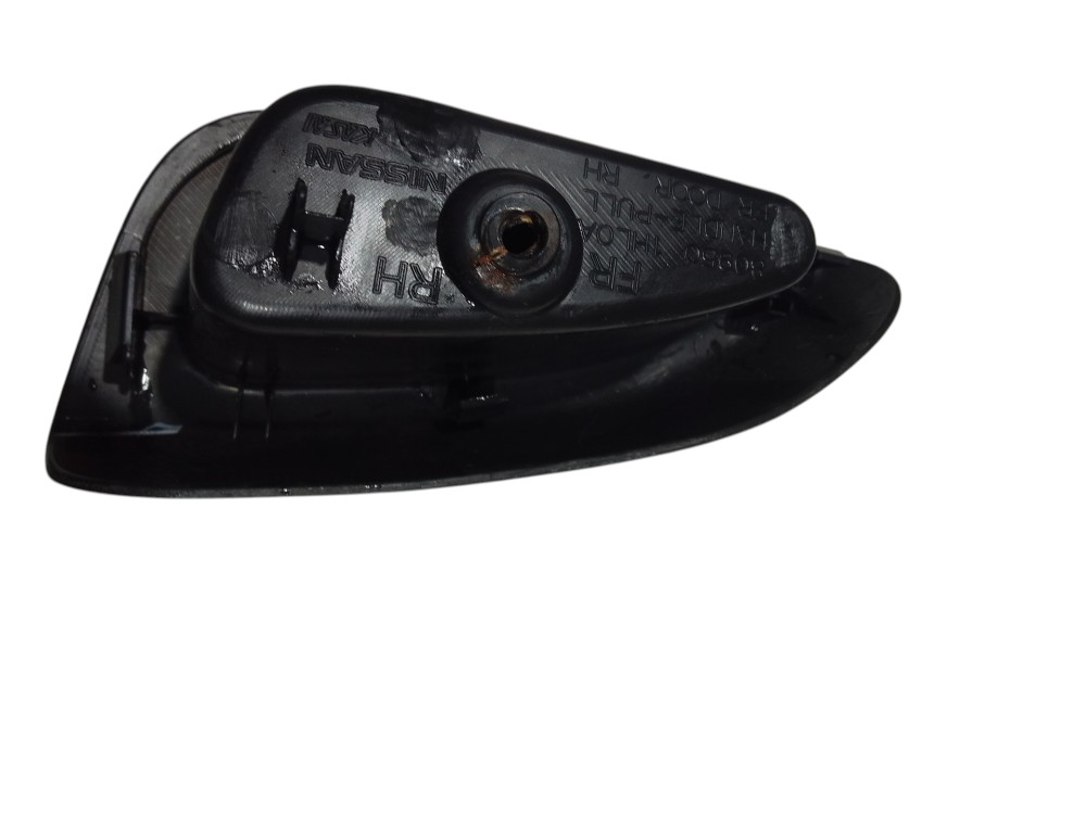 Moldura Puxador Interno Dianteiro Direito Nissan March 2011 Preto 5