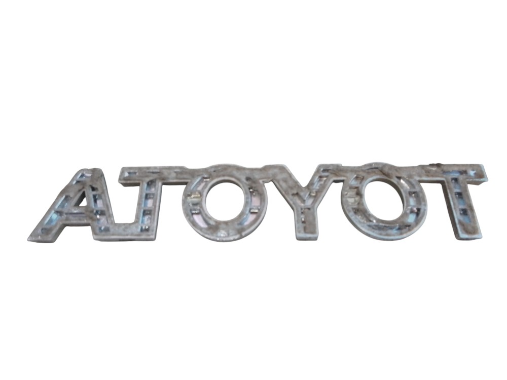 Emblema Letreiro Tampa Traseira Toyota Cromado 12,5x3cm  Prata/cromad 8