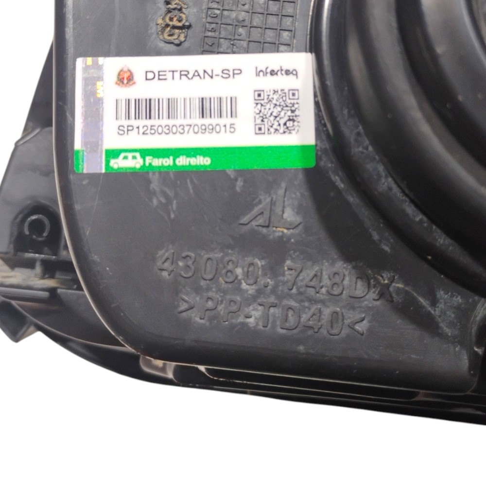 Farol dianteiro lado direito Fiat uno Mille V19 2