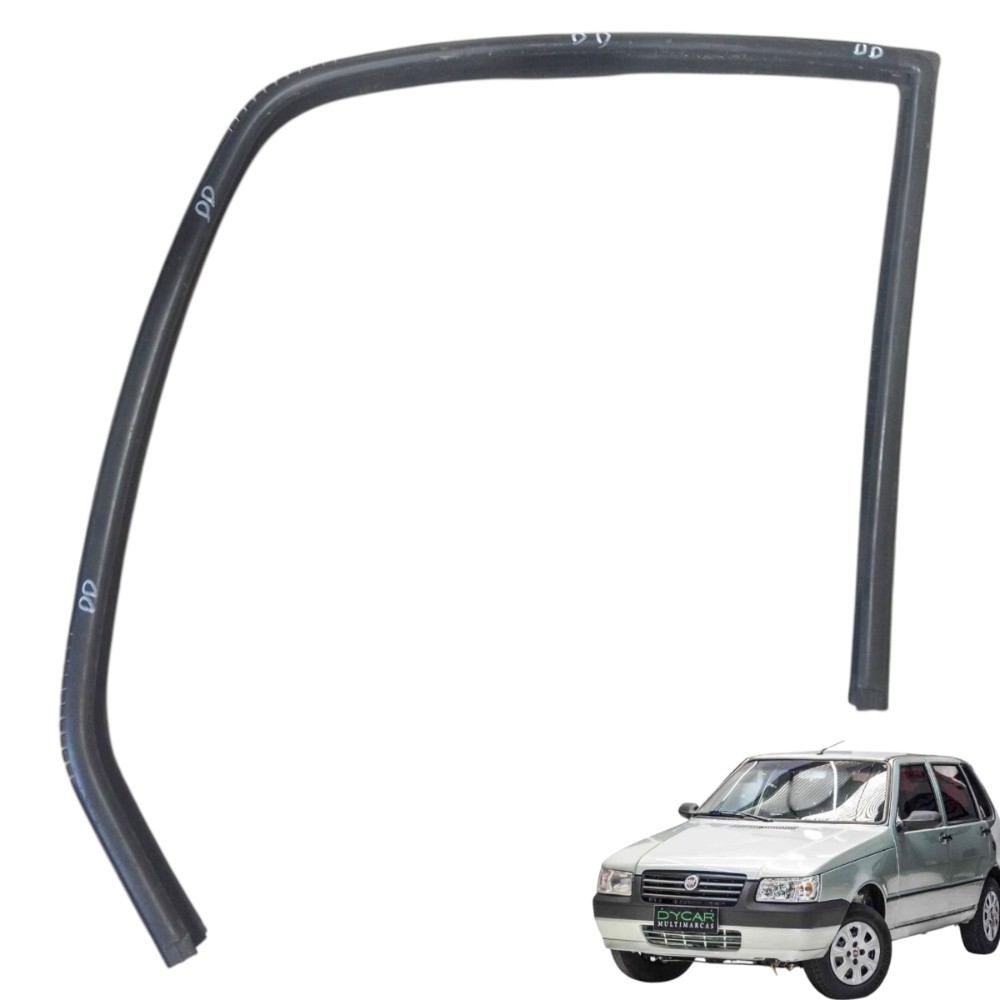 Canaleta Borracha Porta Dianteira Direita Fiat Uno Mille V19