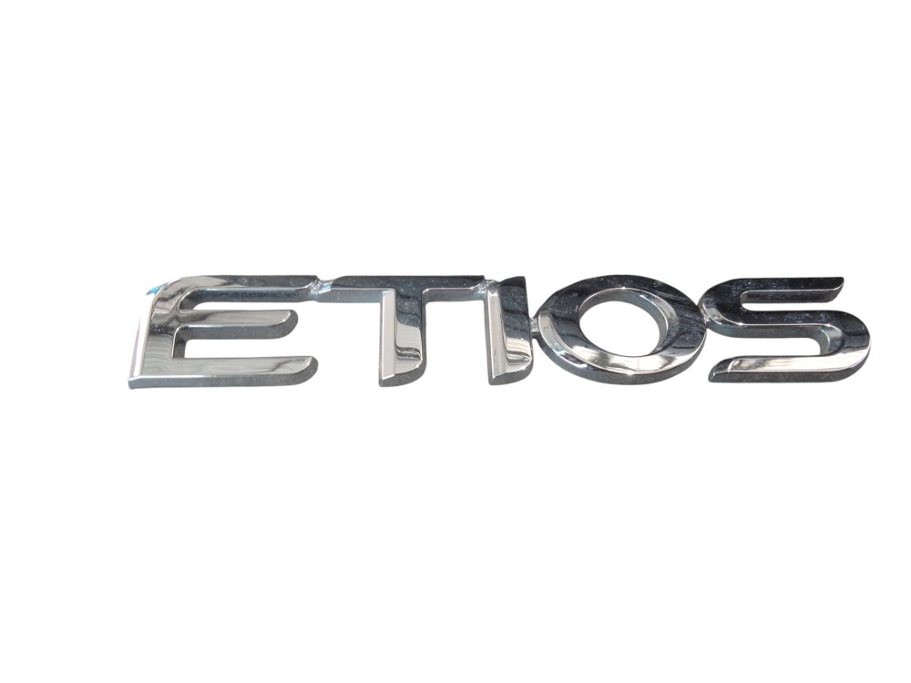 Emblema Letreiro Tampa Traseiro Toyota Etios  Cromado  Cromado 6