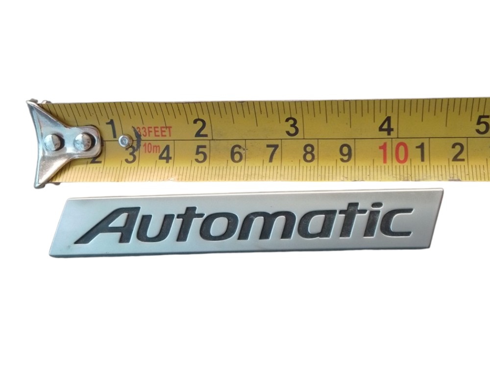 Emblema Automatic Tampa Traseira Hyundai Hb20 2012/2019 Prata 6