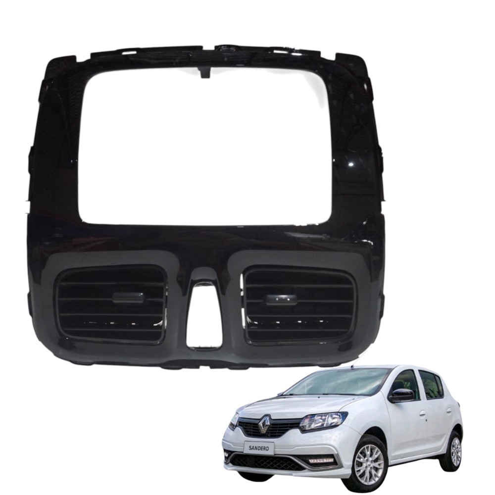 Painel Central Logan Sandero 2015/19 – Preta Preta Preta