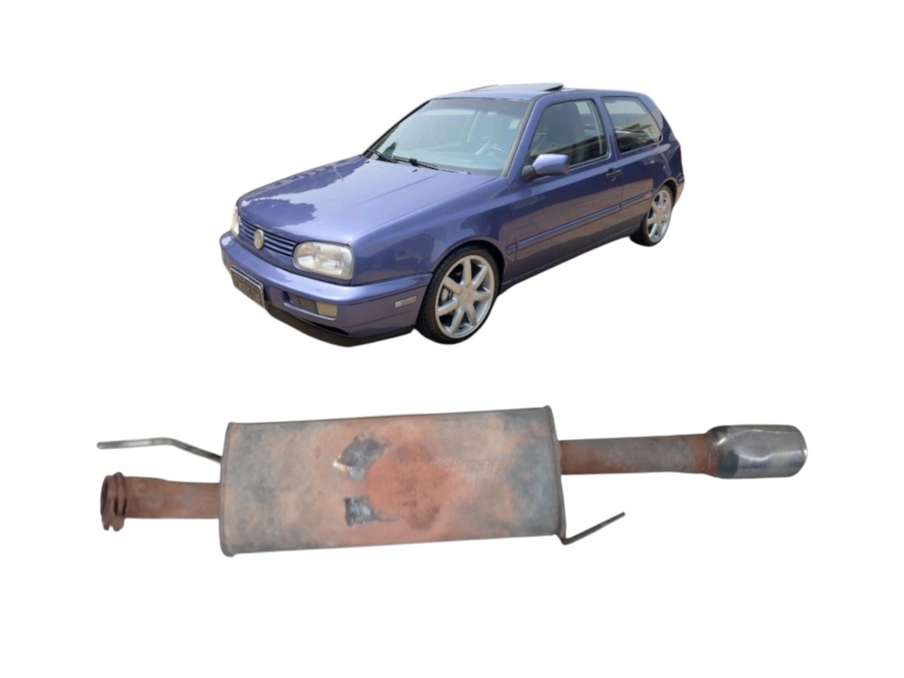Escapamento Traseiro Volkswagen Golf 1.8 1996 A 2000
