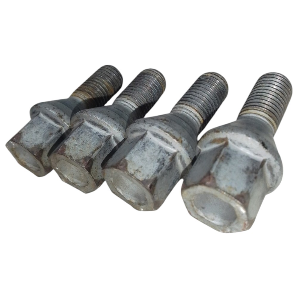 4 Parafusos Renault Sandero/ Logan/ Duster/ Clio Original  Prata
