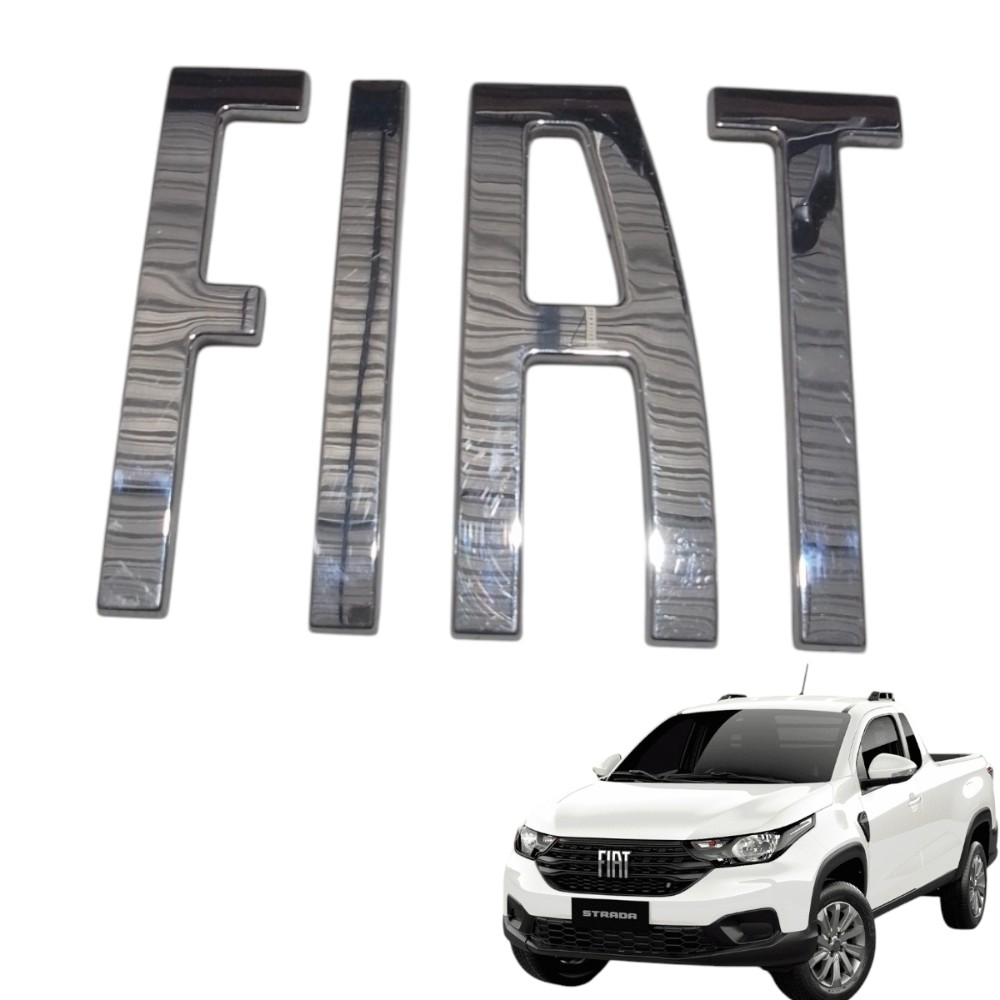 Emblema Do Fiat Cronos 2020/24 Original  Prateado