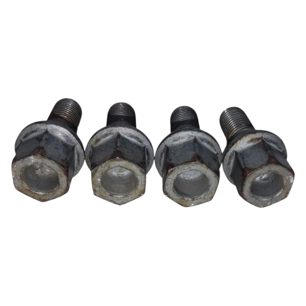 4 Parafusos Renault Sandero/ Logan/ Duster/ Clio Original  Prata 9