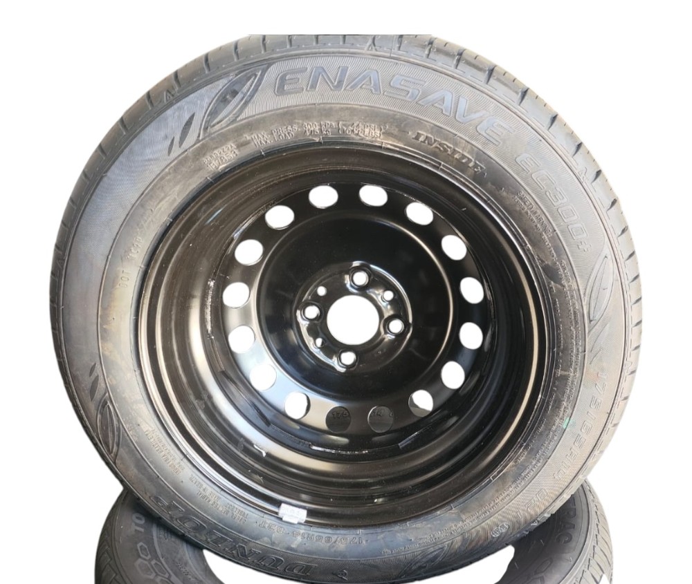Estepe Fiat Argo Aro 14 Dunlop 175/65 R14 Enasave Ec300 Preto